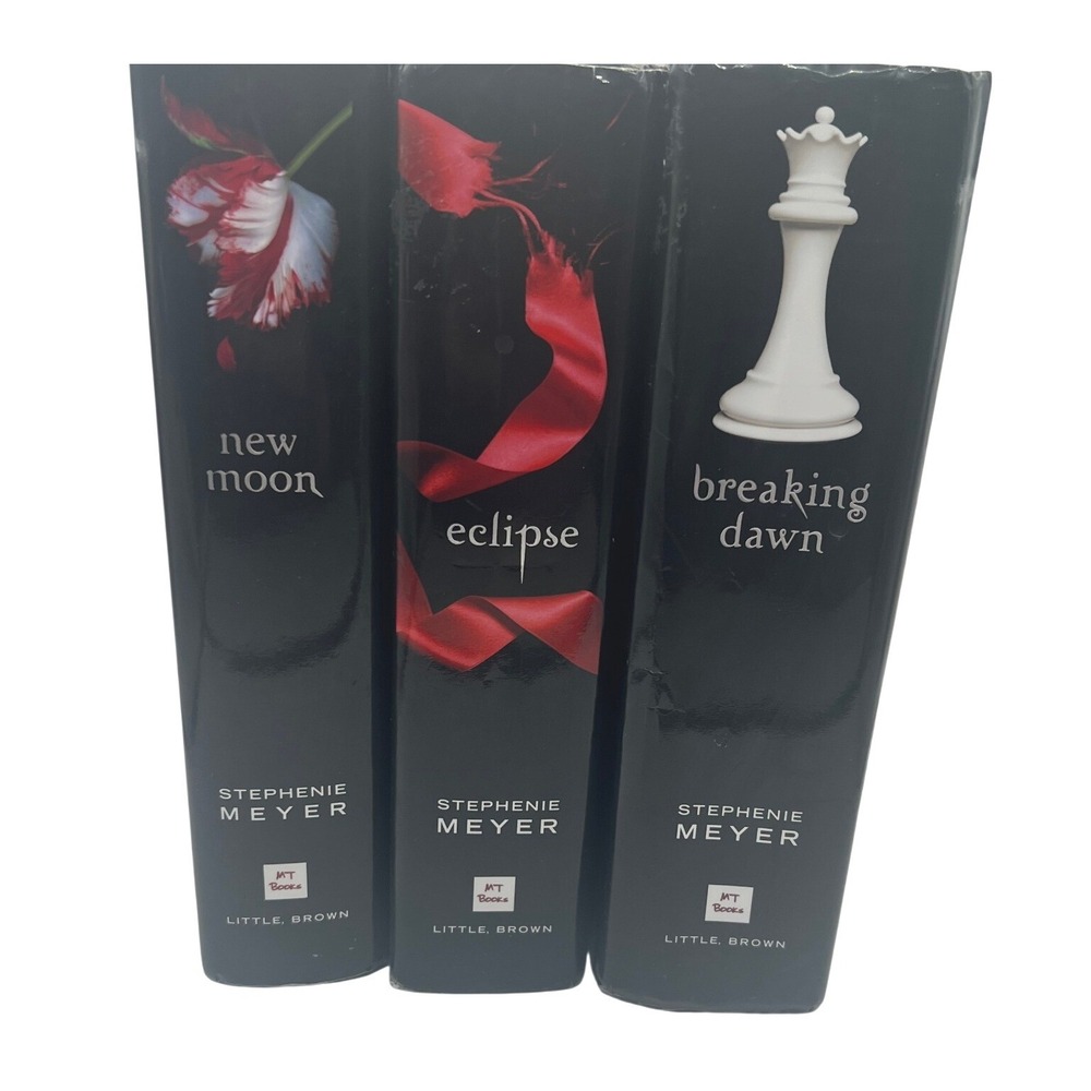 Twilight Saga Hardcover Set Series New Moon Eclipse Breaking Dawn Books 2, 3, 4